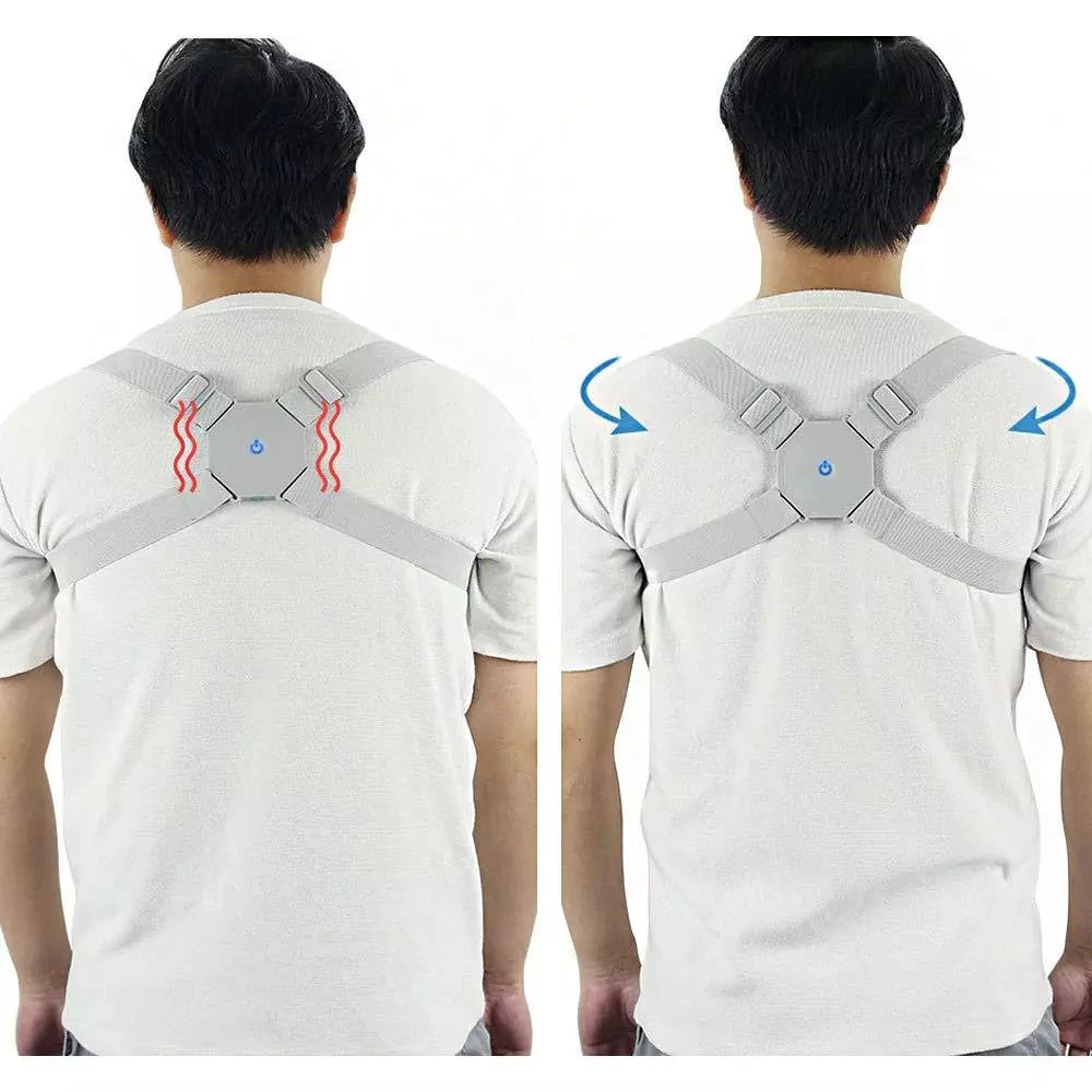 CORRECTOR DE POSTURAINTELIGENTE  CON VIBRASION QUE ALINEA LA COLUMNA VERTEBRAL PARA ADULTOS Y NIÑOS